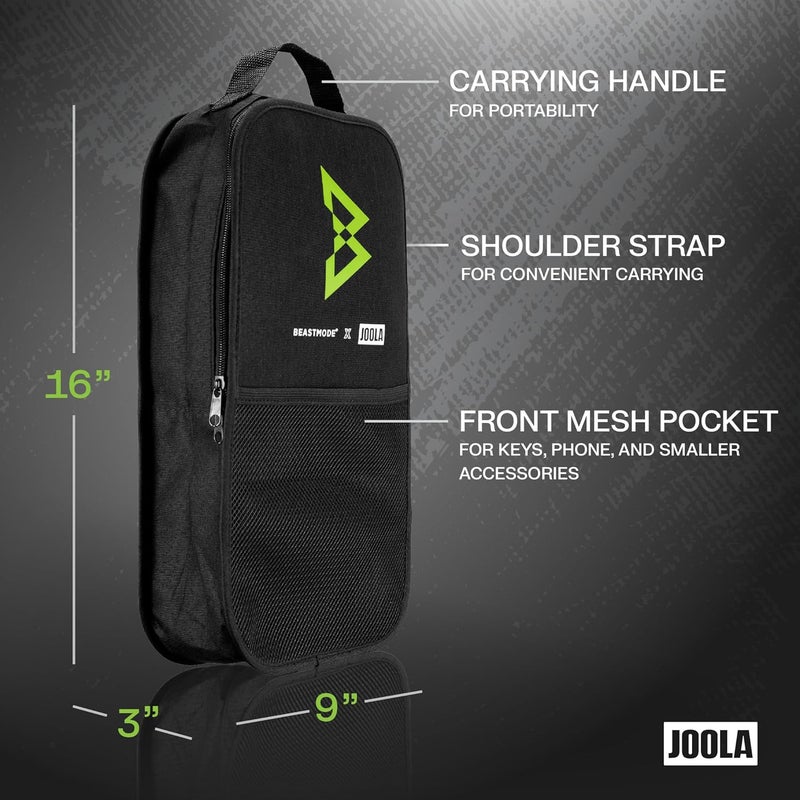 JOOLA Beastmode by Marshawn Lynch or Essentials Pickleball Paddle Set of Two with Reinforced Fiberglass Surface and Honeycomb Polypropylene Core – Includes 2 Rackets, 4 Balls, and Storage Carry Bag - Image 4